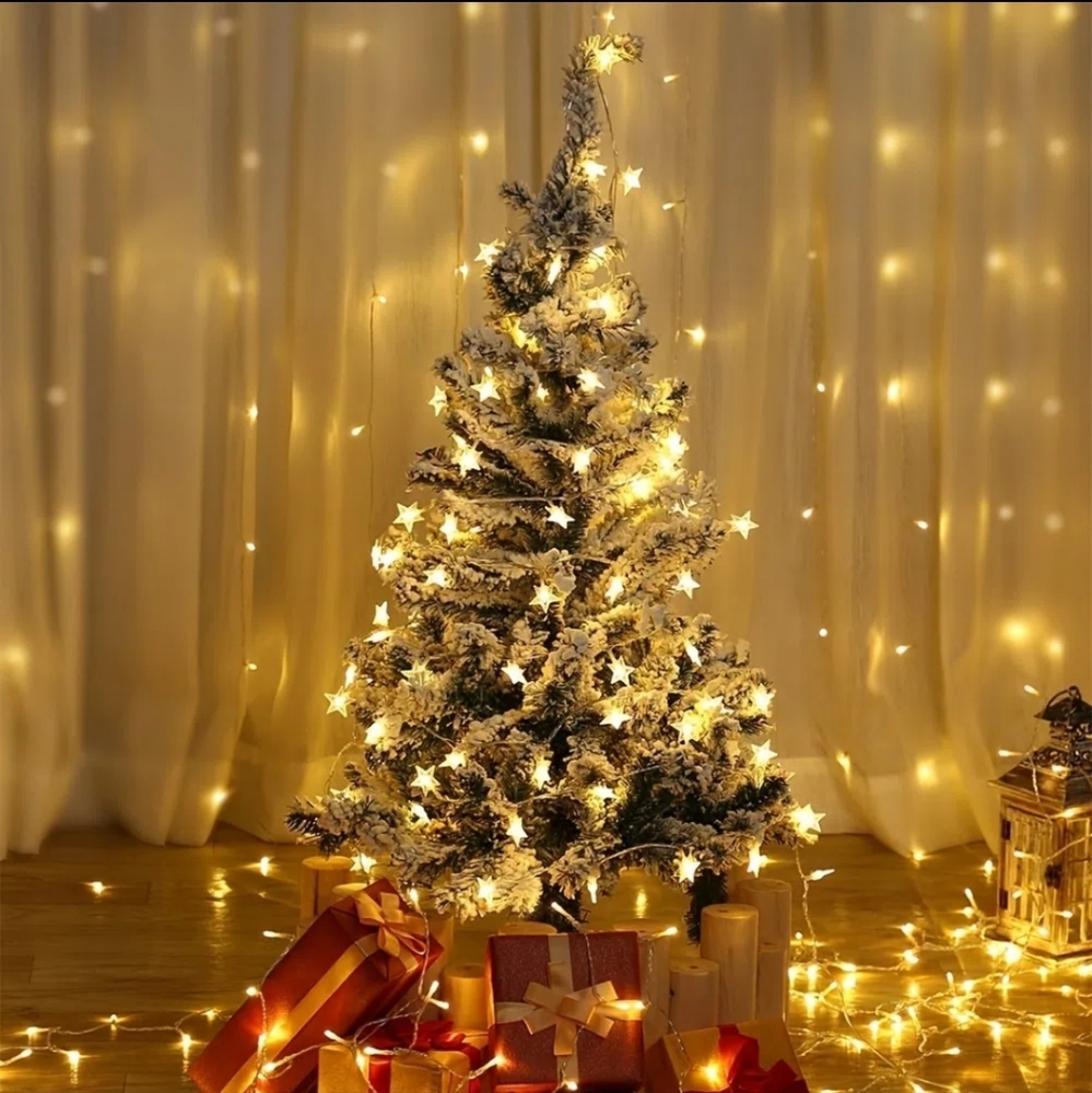 Christmas Decoration 3m warm white light string.